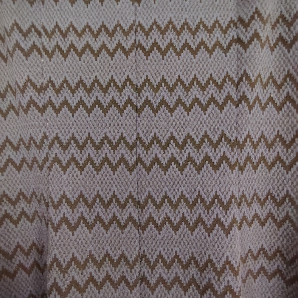 AB Studio Blue and Black Zigzag Mini Dress - Picture 3 of 5